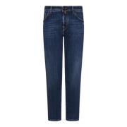 Jacob Cohën Blå Slim-Fit Jeans Aw24 Blue, Herr