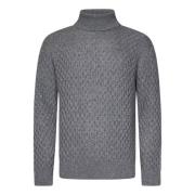 Jacob Cohën Grå Ull Turtleneck Tröja Gray, Herr