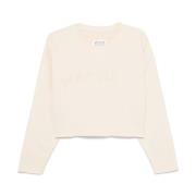 Maison Margiela Beige Crew Neck Sweater Beige, Dam