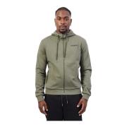 Bikkembergs Grön Huvtröja Fullzip Logo Green, Herr