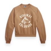 Polo Ralph Lauren Mustang Sweatshirt Brown, Dam