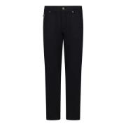 Versace Svarta Skinny Fit Jeans Aw24 Black, Herr