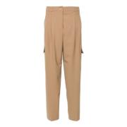 Semicouture Beige Ullbyxor med Fickor Beige, Dam