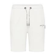 Carlo Colucci Avslappnad Atmosfär Basic Line Shorts White, Herr