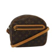 Louis Vuitton Vintage Pre-owned Canvas axelremsvskor Brown, Dam