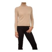 Nenette Kashmir Turtleneck Tröja Kamel Brown, Dam