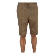 Corneliani Stiliga Bermuda Shorts för Män Brown, Herr