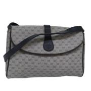 Gucci Vintage Pre-owned Canvas axelremsvskor Blue, Dam