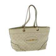 Gucci Vintage Pre-owned Canvas axelremsvskor White, Dam