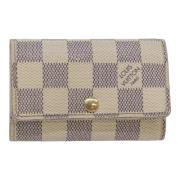 Louis Vuitton Vintage Pre-owned Canvas nyckelhllare Beige, Dam