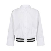 Co'Couture CottonCC Logo Crop Skjorta White, Dam