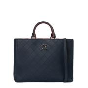 Chanel Vintage Pre-owned Laeder chanel-vskor Blue, Dam