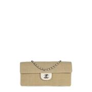 Chanel Vintage Pre-owned Canvas chanel-vskor Beige, Dam