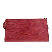 Louis Vuitton Vintage Pre-owned Laeder kuvertvskor Red, Dam