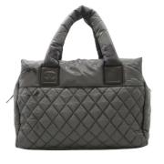 Chanel Vintage Pre-owned Tyg chanel-vskor Gray, Dam