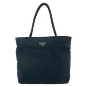 Prada Vintage Pre-owned Canvas totevskor Black, Dam