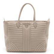 Prada Vintage Pre-owned Laeder handvskor Beige, Dam