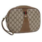 Gucci Vintage Pre-owned Canvas kuvertvskor Beige, Dam