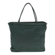 Prada Vintage Pre-owned Tyg totevskor Green, Dam