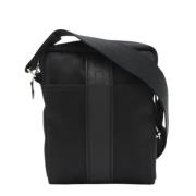 Hermès Vintage Pre-owned Canvas axelremsvskor Black, Dam