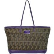 Fendi Vintage Pre-owned Canvas fendi-vskor Brown, Dam