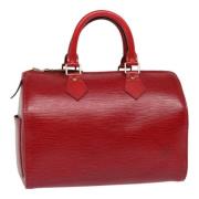 Louis Vuitton Vintage Pre-owned Laeder handvskor Red, Dam