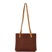 Hermès Vintage Pre-owned Canvas axelremsvskor Brown, Dam