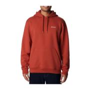 Columbia Röd Heavyweight Fleece Hoodie 2023 Red, Herr