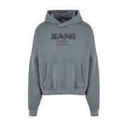 Karl Kani Retro Sprayed Os Hoodie Grå Bomull Gray, Herr