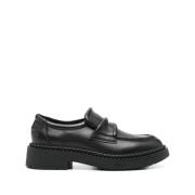 ASH Svart Läder Slip-On Penny Loafers Black, Dam