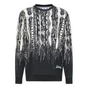 Carlo Colucci Pixelstickad Sweatshirt Black, Herr