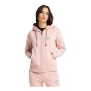 Carlo Colucci Distinkt Zip-through Sweatshirt för Kvinnor Pink, Dam