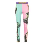 Carlo Colucci Färgglada tryckta leggings Cupani Multicolor, Dam