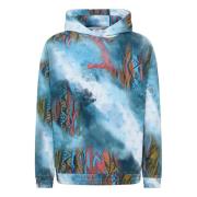 Carlo Colucci Sprayed Knit Oversize Hoodie Multicolor, Herr