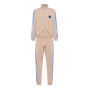 Carlo Colucci Mångsidigt Tracksuit Set med Unikt Badge Beige, Herr