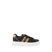 Alviero Martini 1a Classe Svarta Sneakers med Geo Print Detalj Black, ...