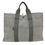 Hermès Vintage Pre-owned Canvas totevskor Gray, Dam