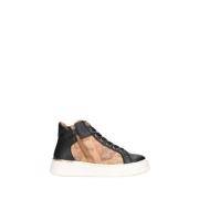 Alviero Martini 1a Classe Svarta Sneakers med Karttryck Black, Dam