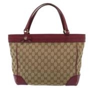 Gucci Vintage Pre-owned Canvas gucci-vskor Beige, Dam