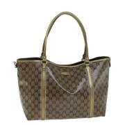 Gucci Vintage Pre-owned Canvas gucci-vskor Beige, Dam