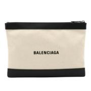 Balenciaga Vintage Pre-owned Canvas kuvertvskor Black, Herr