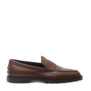 Tod's Svarta läderloafers stiligt design Brown, Herr