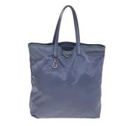 Prada Vintage Pre-owned Canvas prada-vskor Blue, Dam