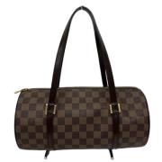 Louis Vuitton Vintage Pre-owned Canvas handvskor Brown, Dam