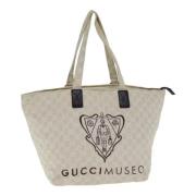 Gucci Vintage Pre-owned Canvas gucci-vskor Beige, Dam