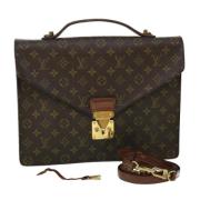 Louis Vuitton Vintage Pre-owned Canvas louis-vuitton-vskor Brown, Dam