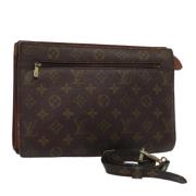 Louis Vuitton Vintage Pre-owned Canvas axelremsvskor Brown, Dam