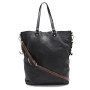 Prada Vintage Pre-owned Laeder totevskor Black, Dam