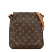 Louis Vuitton Vintage Pre-owned Canvas louis-vuitton-vskor Brown, Dam