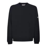 Gcds Essentials Bomull Crewneck Sweatshirt Svart Black, Herr